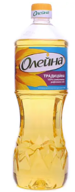 Олія соняшникова Олейна Традиційна рафінована 0,85 л